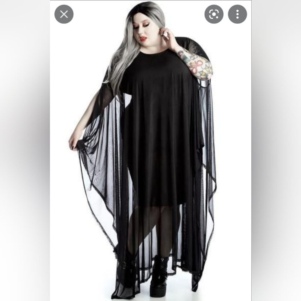 Killstar Mystic Hannah Hell Mesh Dress